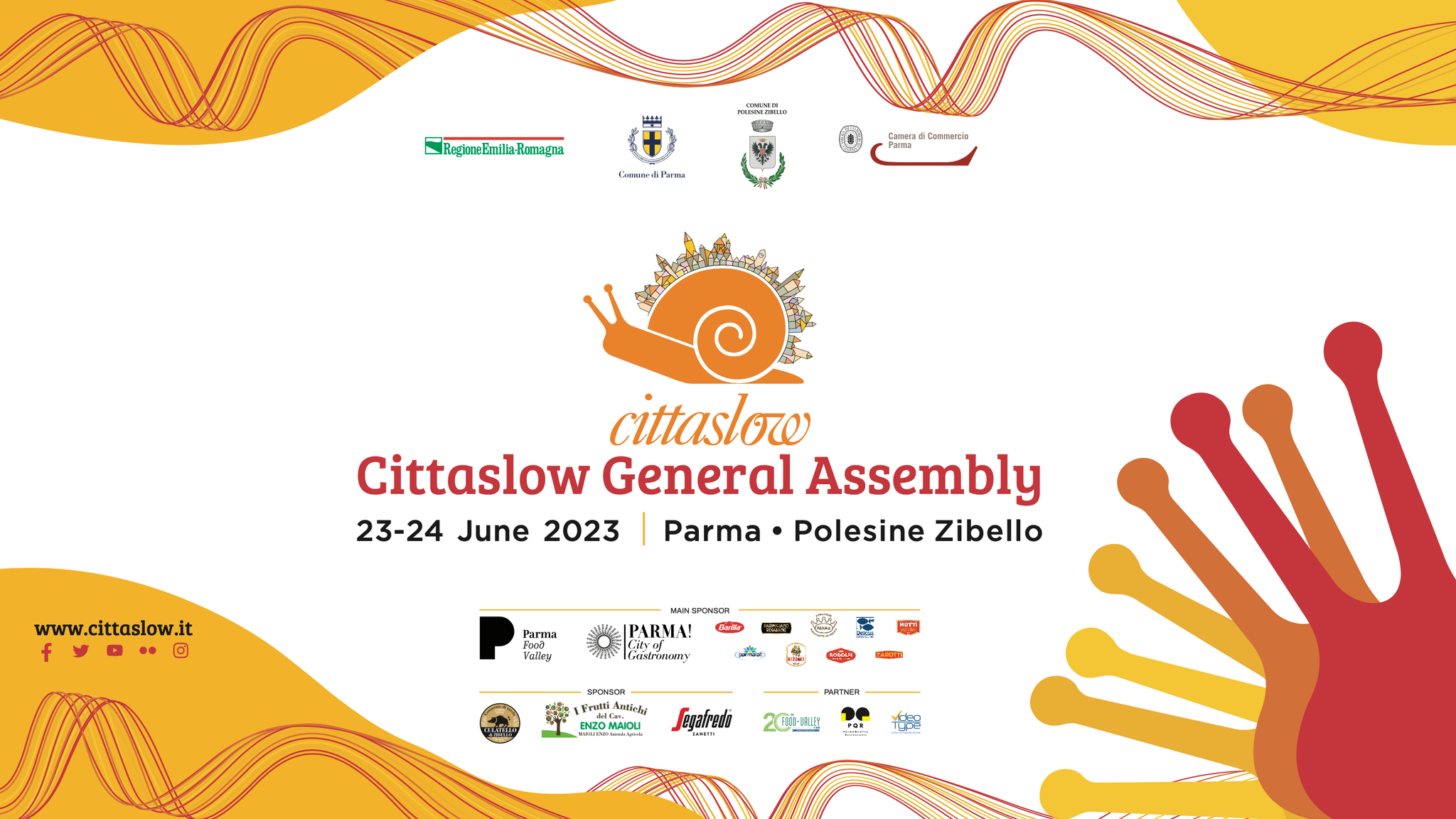 Locandina Cittaslow International Parma - Polesine Zibello